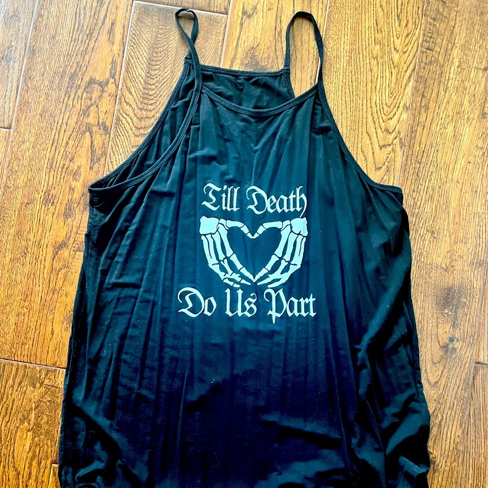 Till Death Do Us Part Black Women's Tank Top